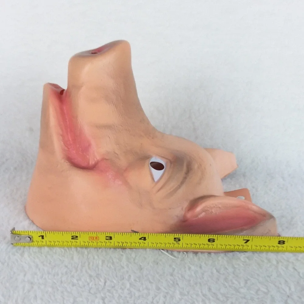Pig Mask 1999 Halloween Novelty Party Face Cover Vintage Purge Rubies Costume Co